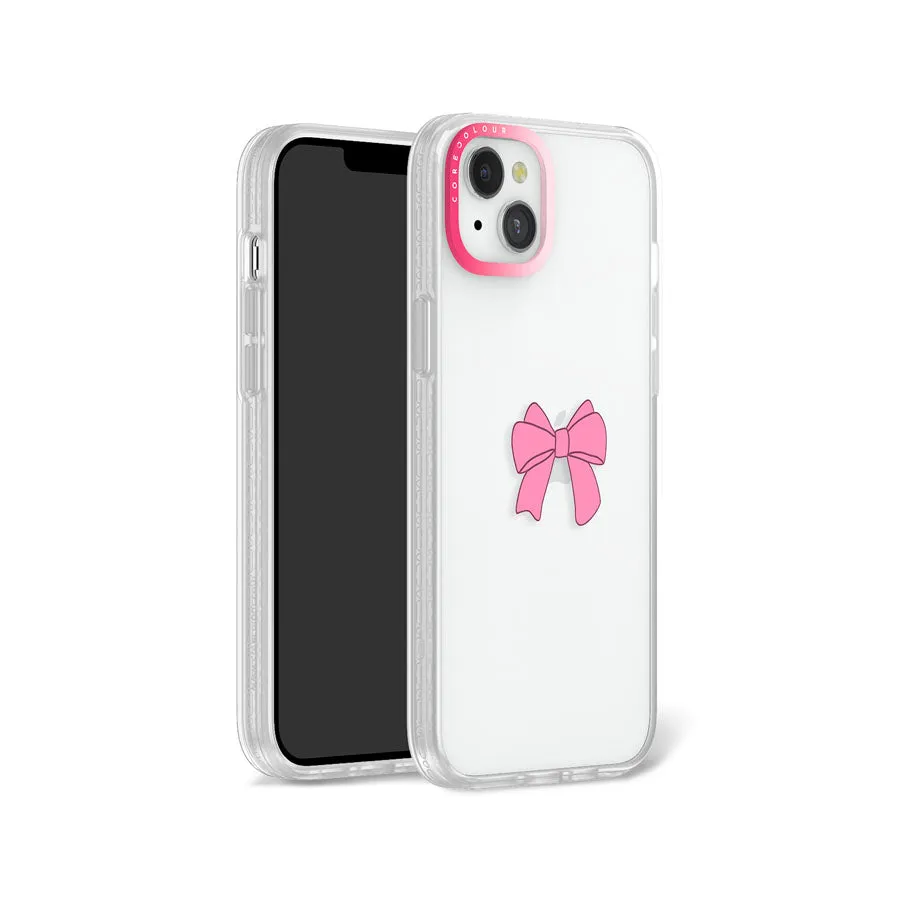 iPhone 12 Pink Ribbon Bow Phone Case MagSafe Compatible