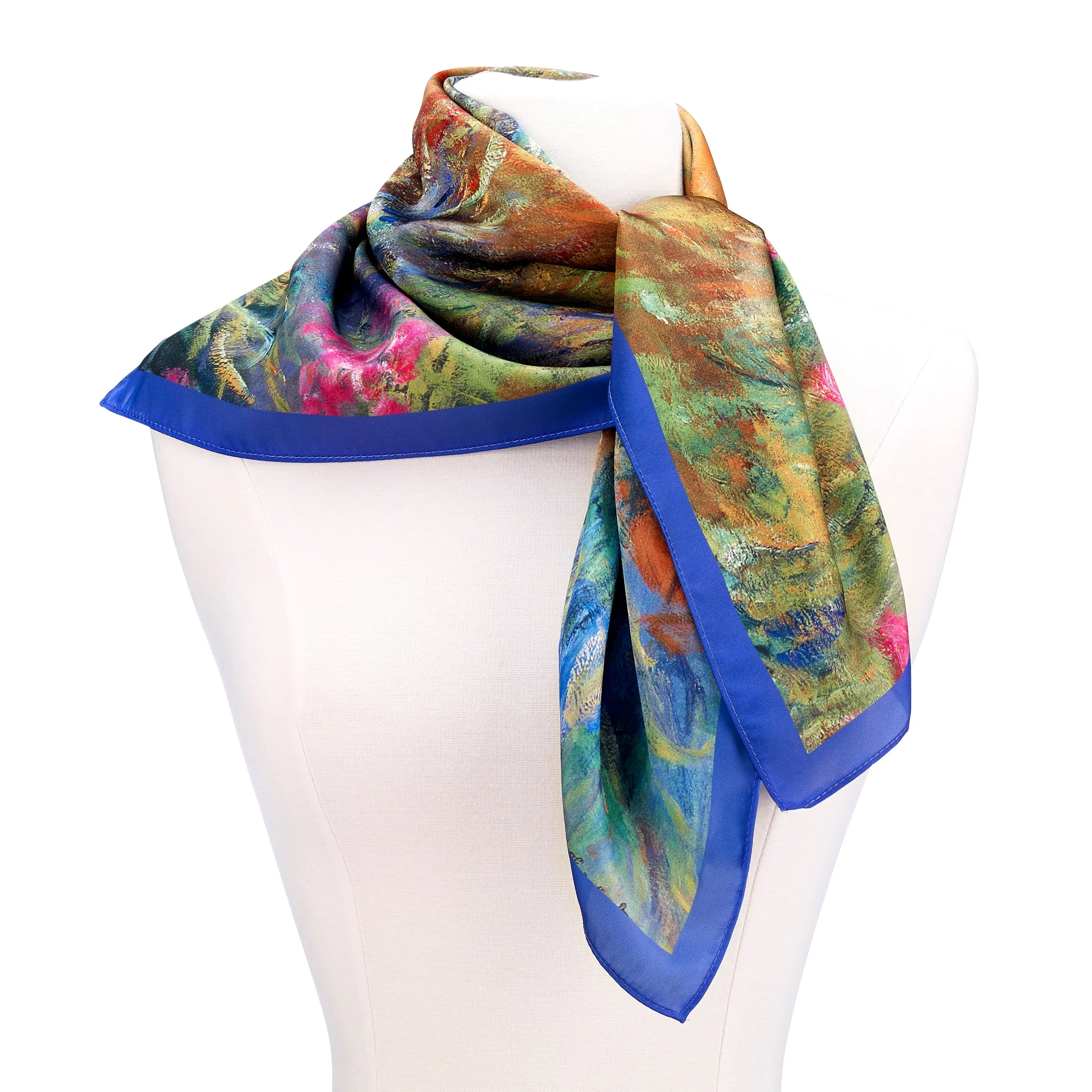 Irises by Monet Satin Chiffon Scarf