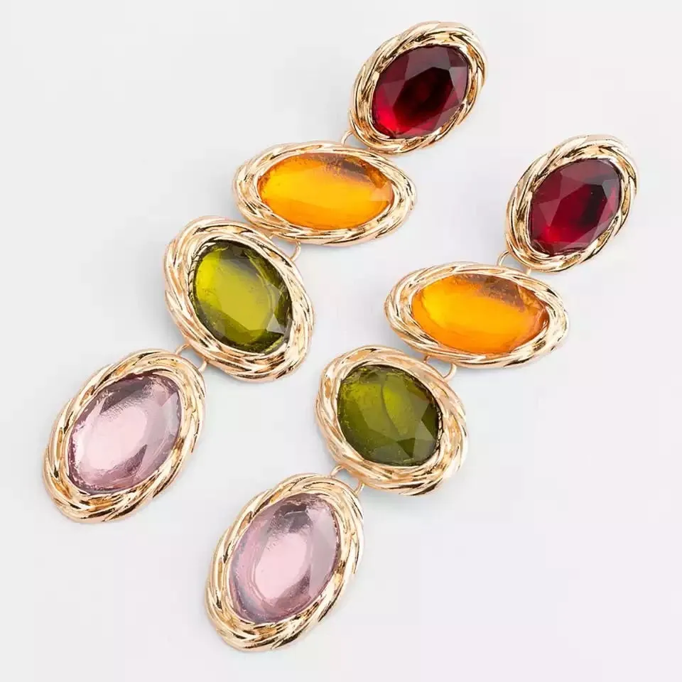 ISOLA  BELLA MULTICOLOURED ROUND DROP EARRINGS