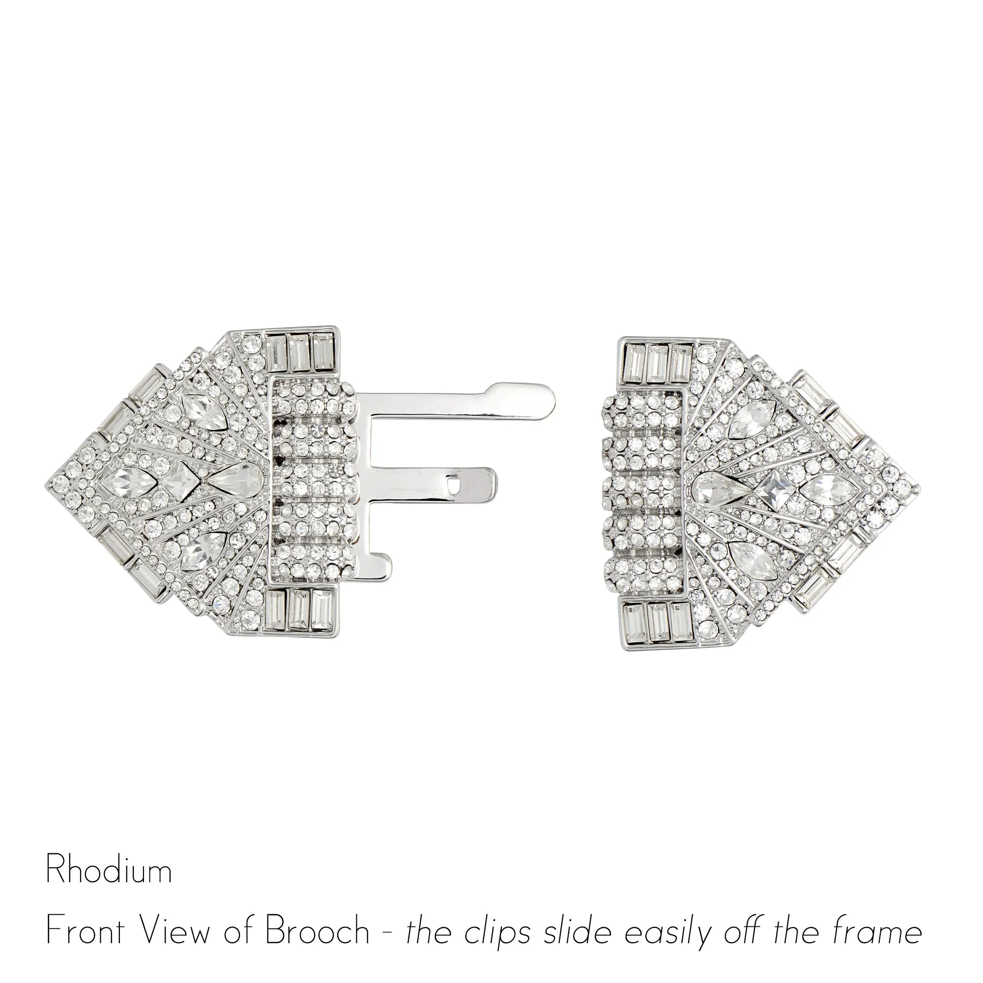 Jackie Double Clip Brooch