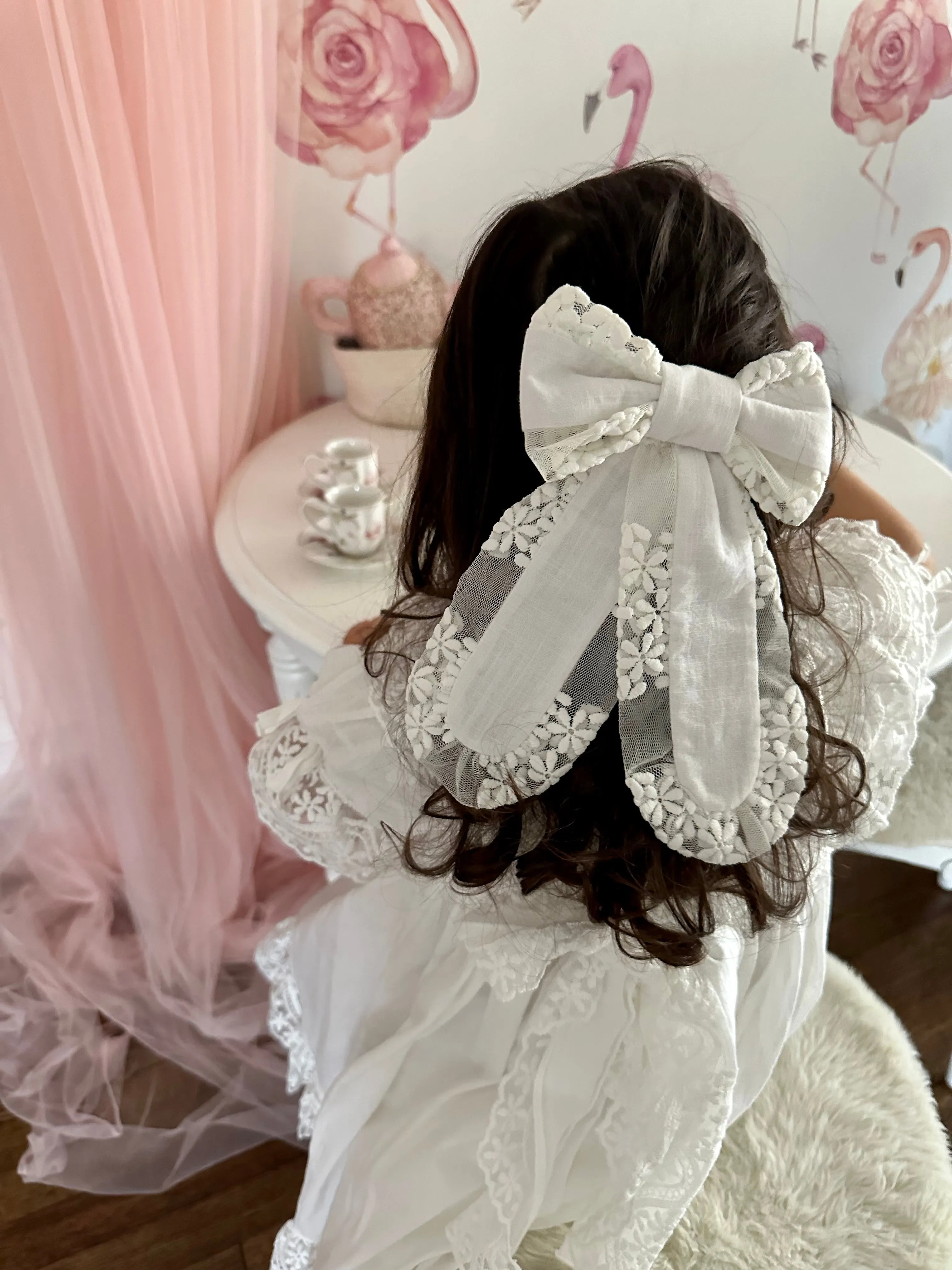 Katherine Linen Hair Bow