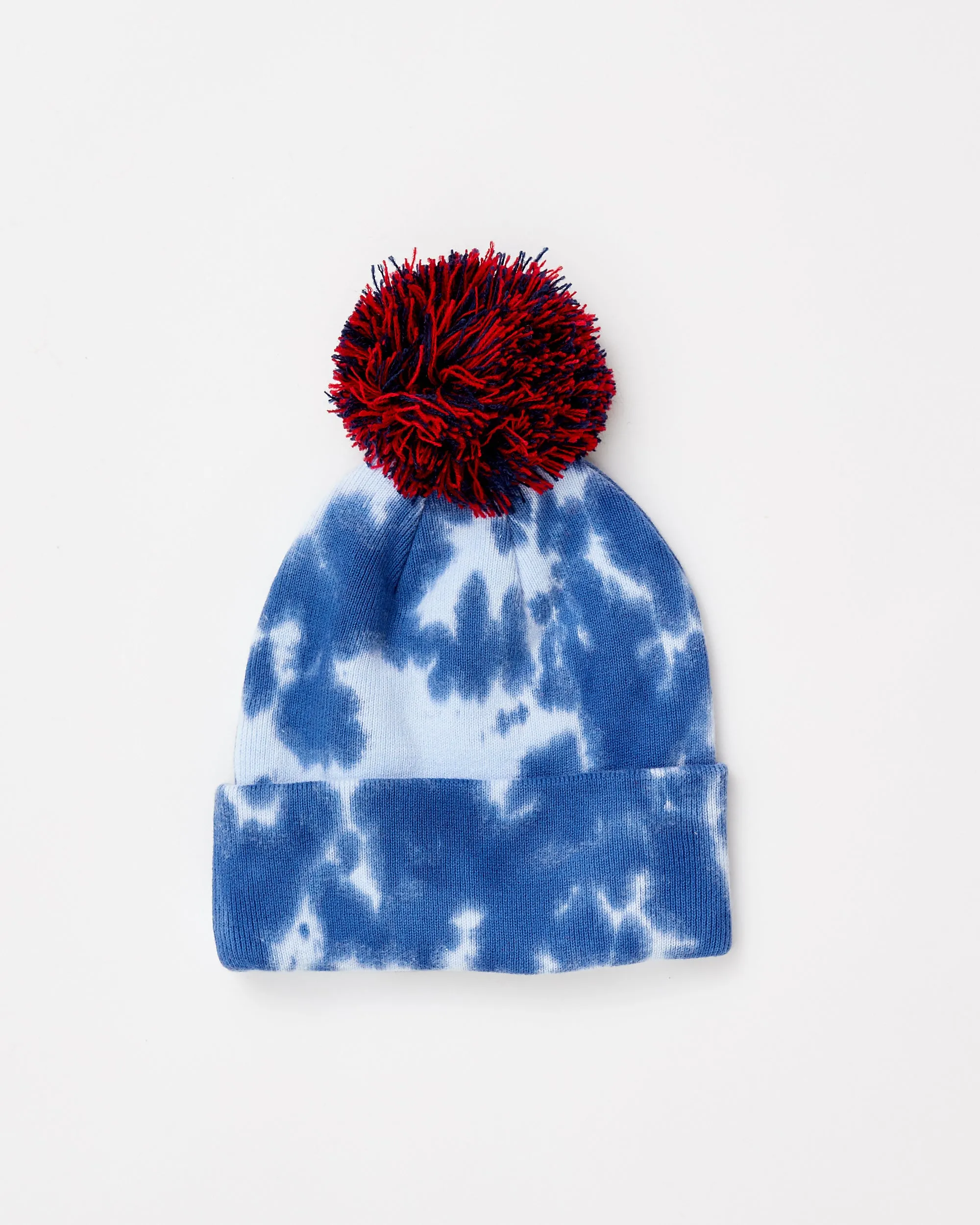 Kids Tie Dye Pom Hat