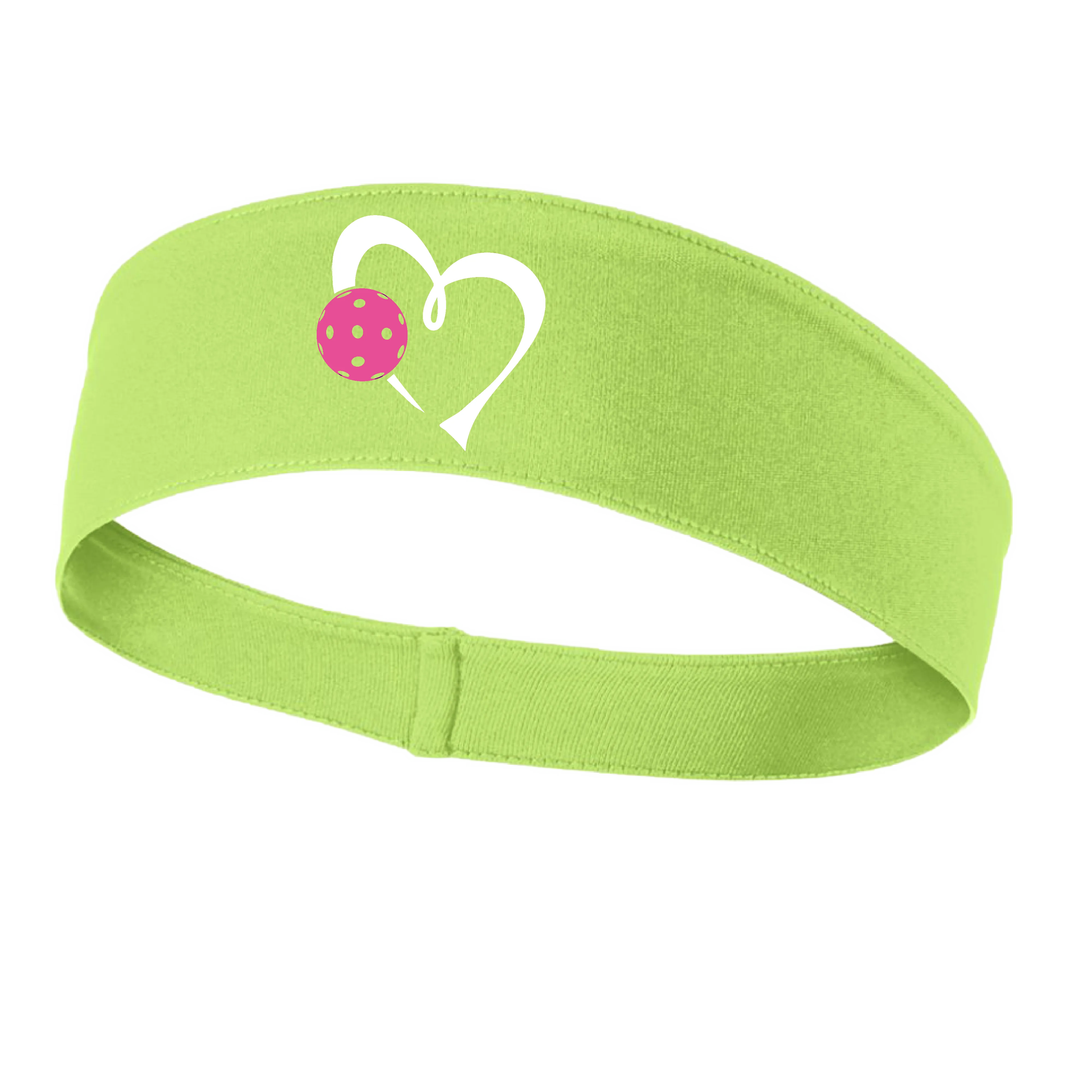 Love Pickleball Heart (Pink) | Pickleball Headband | 100% Polyester