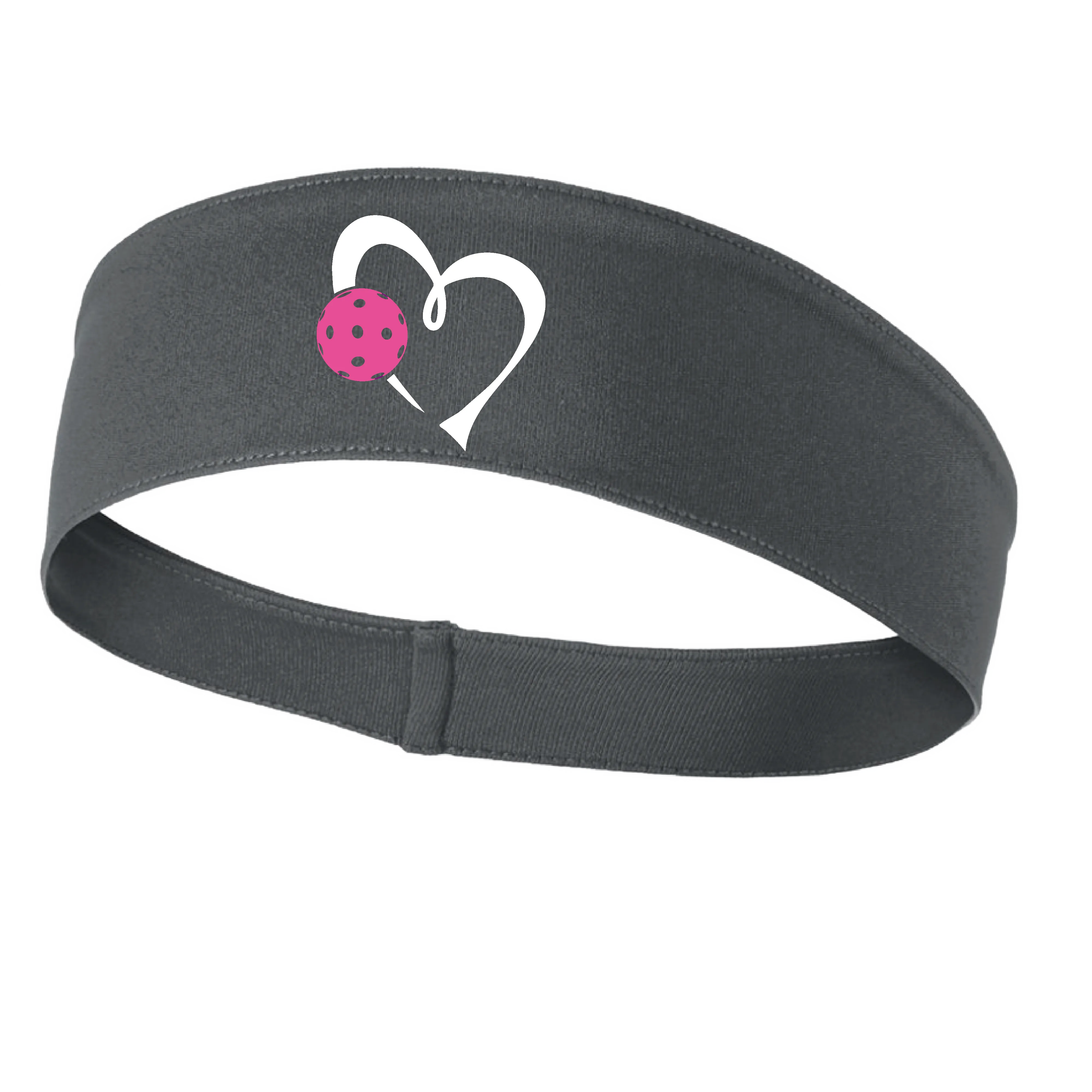 Love Pickleball Heart (Pink) | Pickleball Headband | 100% Polyester