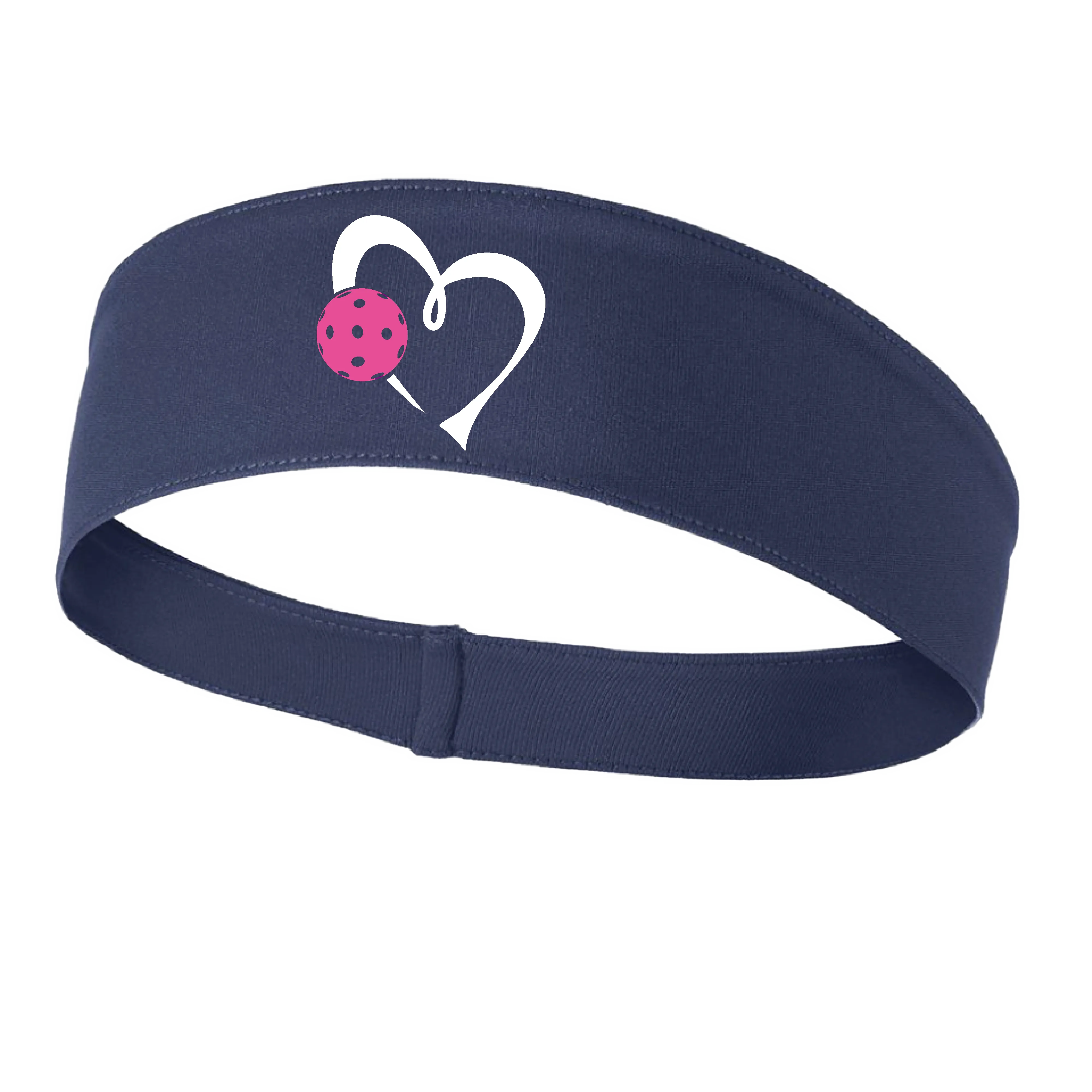 Love Pickleball Heart (Pink) | Pickleball Headband | 100% Polyester