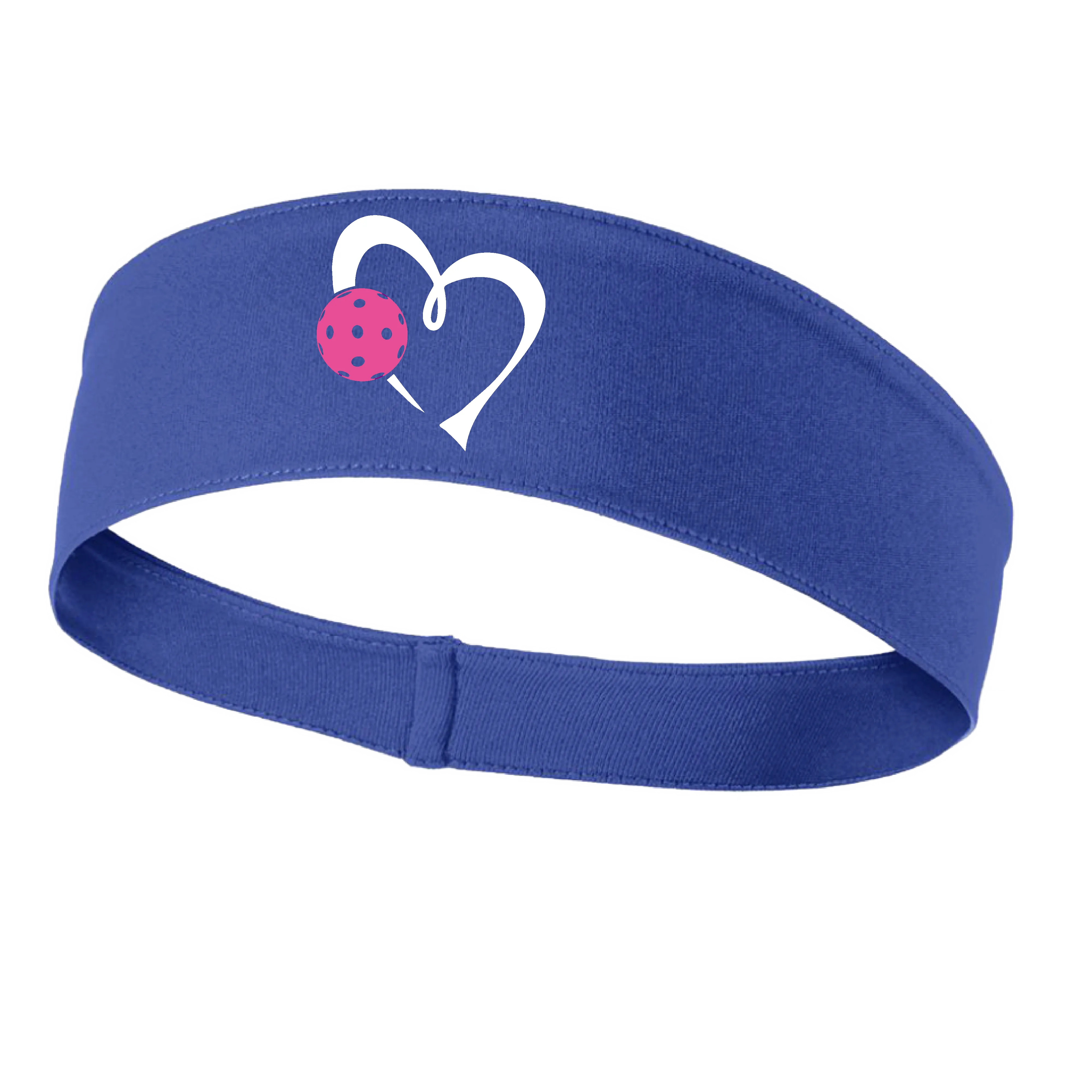 Love Pickleball Heart (Pink) | Pickleball Headband | 100% Polyester