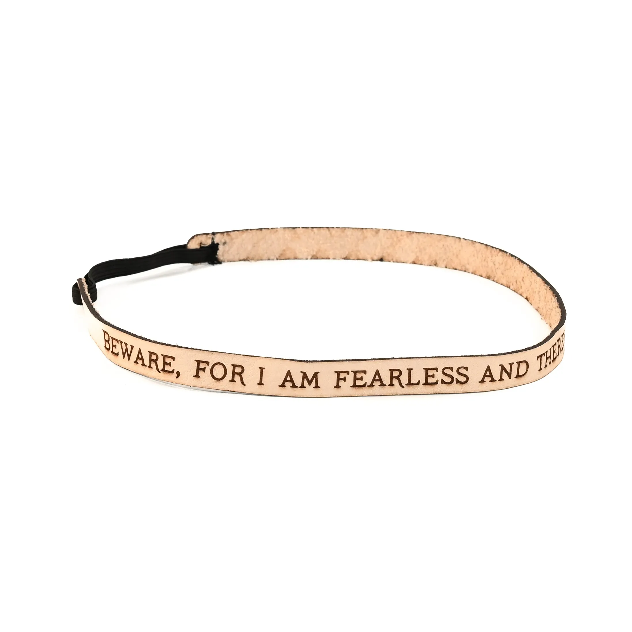 Mary Shelley Leather Quote Headband [Newsletter Exclusive]