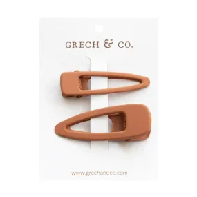 Matte Clips Set of 2 - Rust