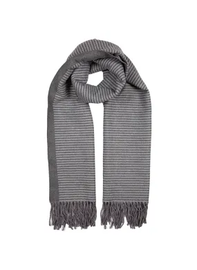 Men's Reversible Breton Stripe Scarf with Tassels