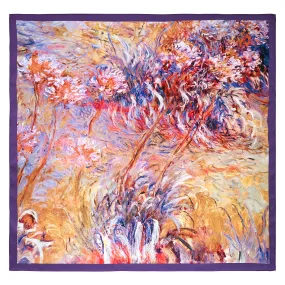 Monet Agapanthus Square Scarf