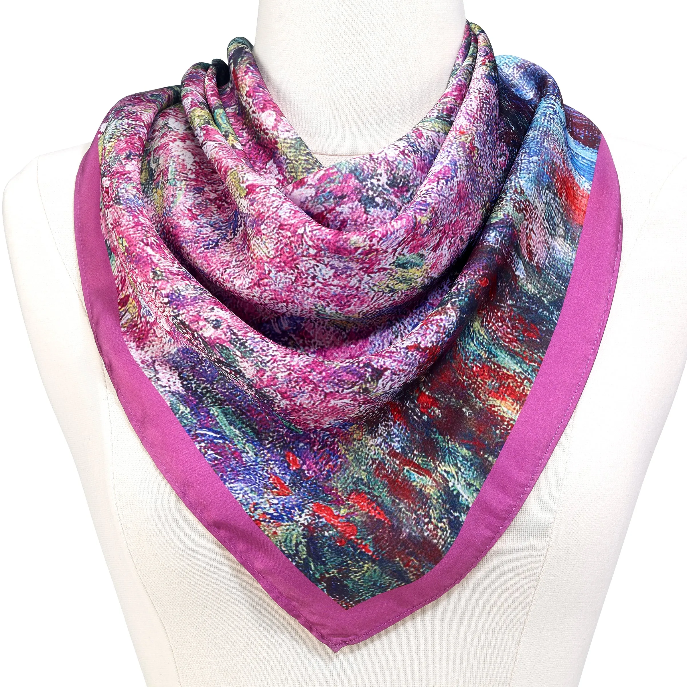 Monet Garden Square Scarf