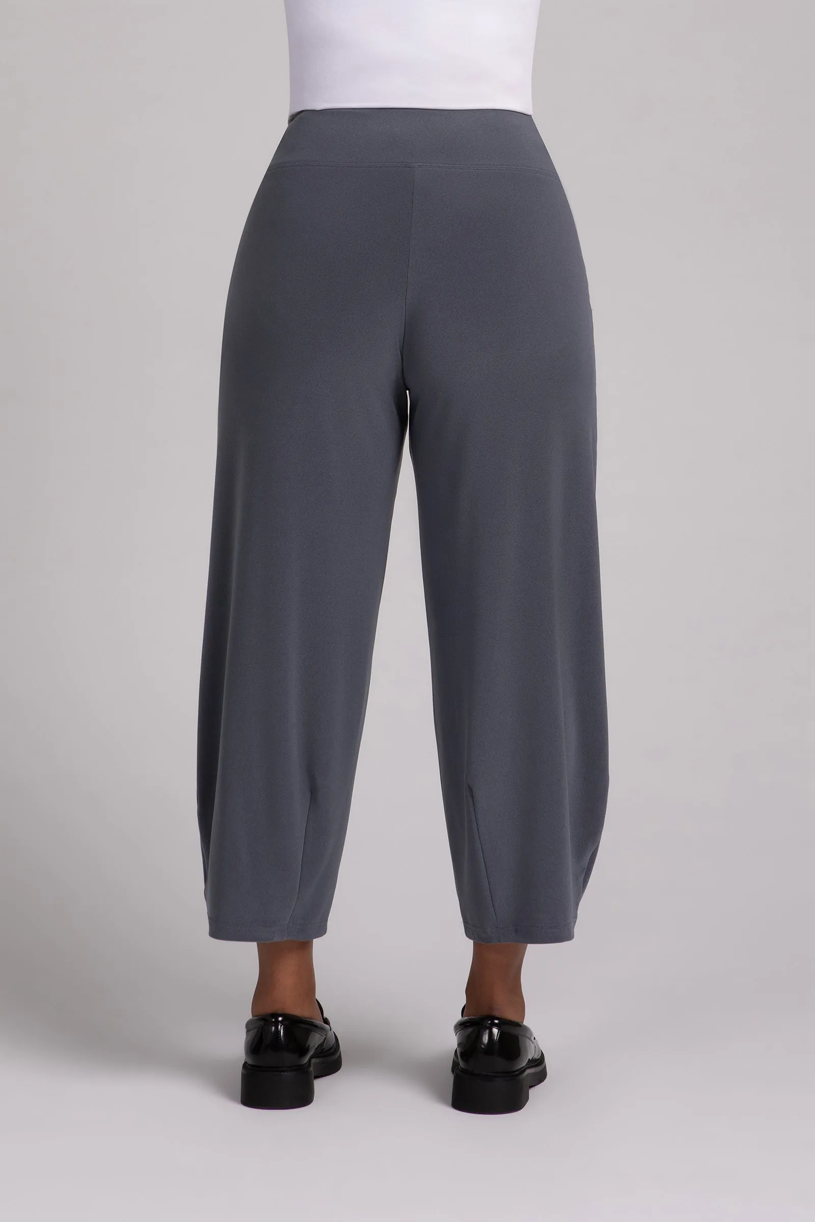 Narrow Lantern Pant | Melange Gunmetal