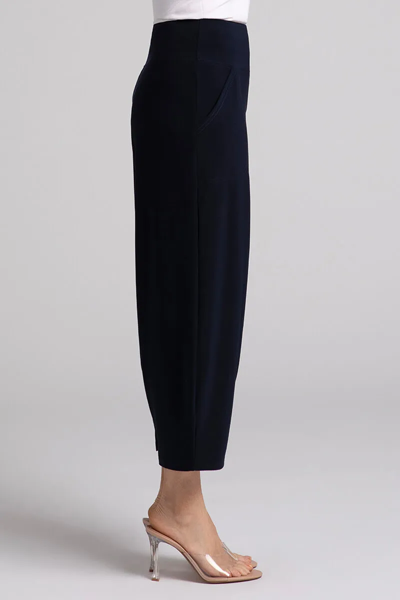 Narrow Lantern Pant Plus | Navy