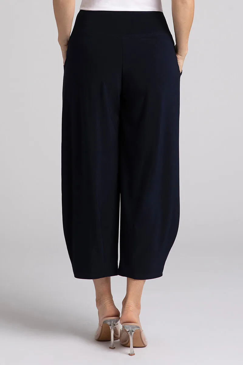 Narrow Lantern Pant Plus | Navy