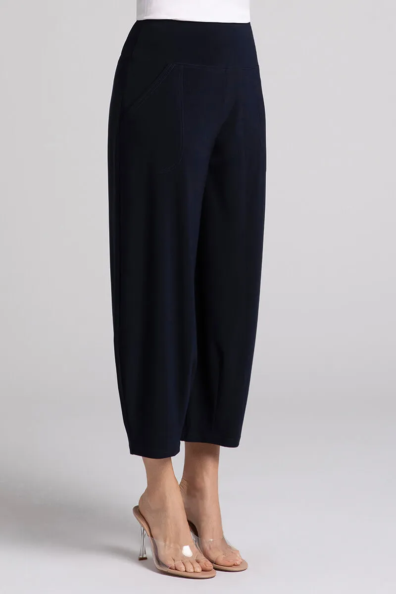 Narrow Lantern Pant Plus | Navy