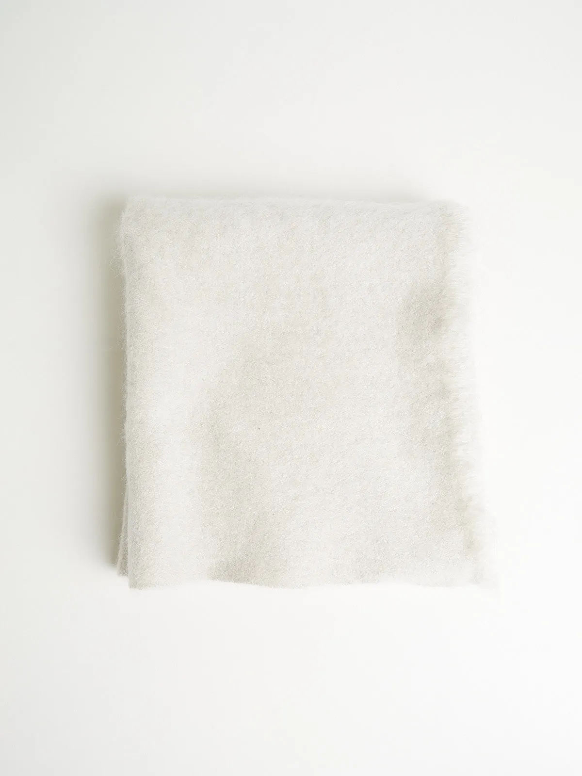 Nomad Dense Boiled Scarf in Natural Yak White