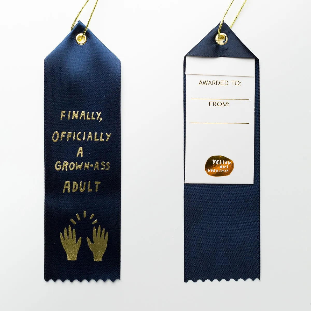 Official Grown Ass Adult - Award Ribbon Card