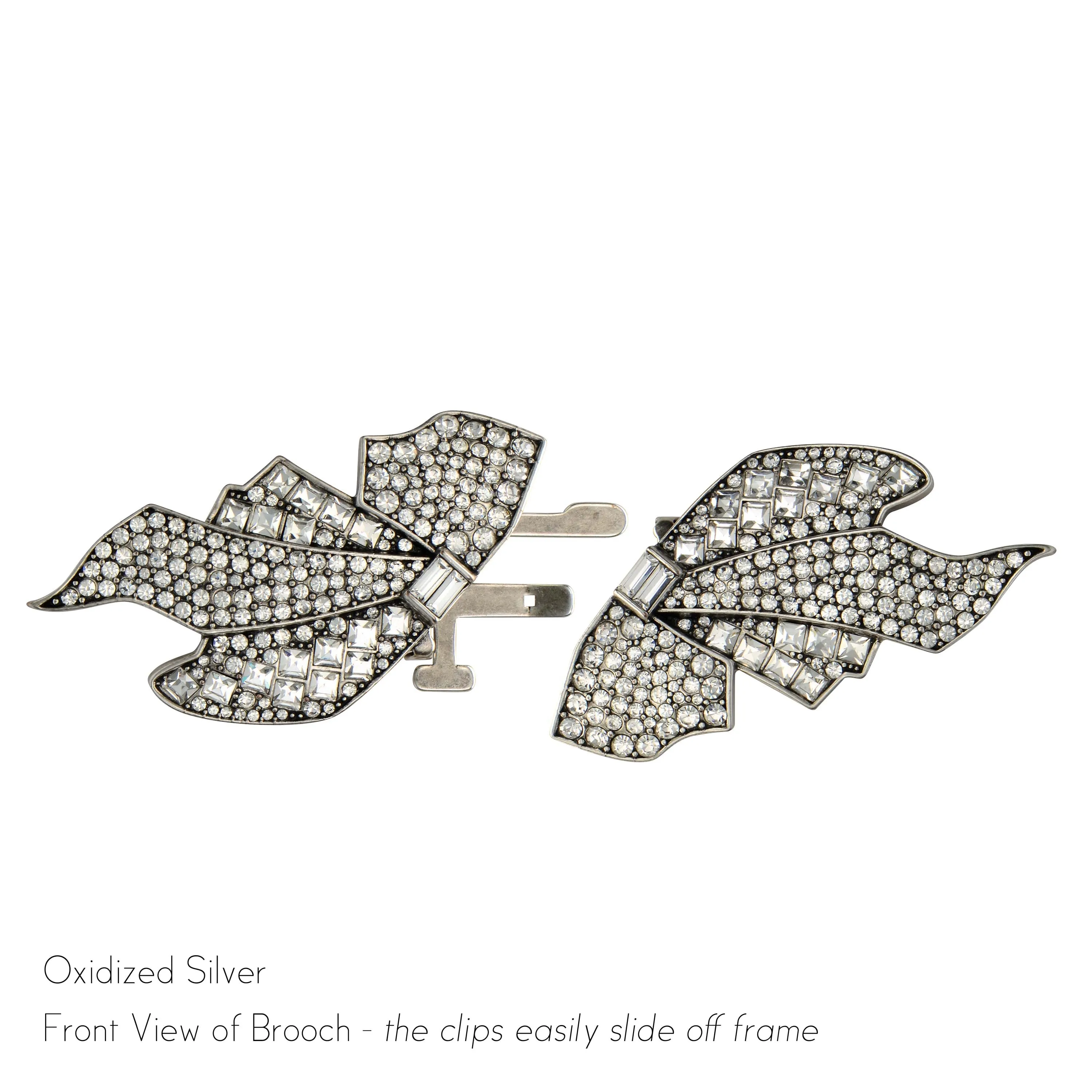 Olivia Double Clip Brooch