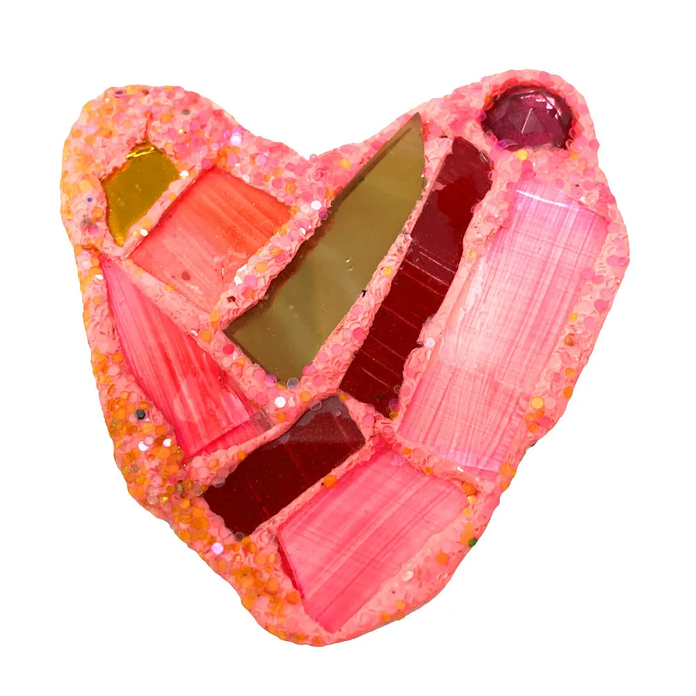 PINK HEART BROOCH - F.T.M