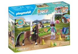 Playmobil Horses of Waterfall: Jumping Arena with Zoe and Blaze 71355