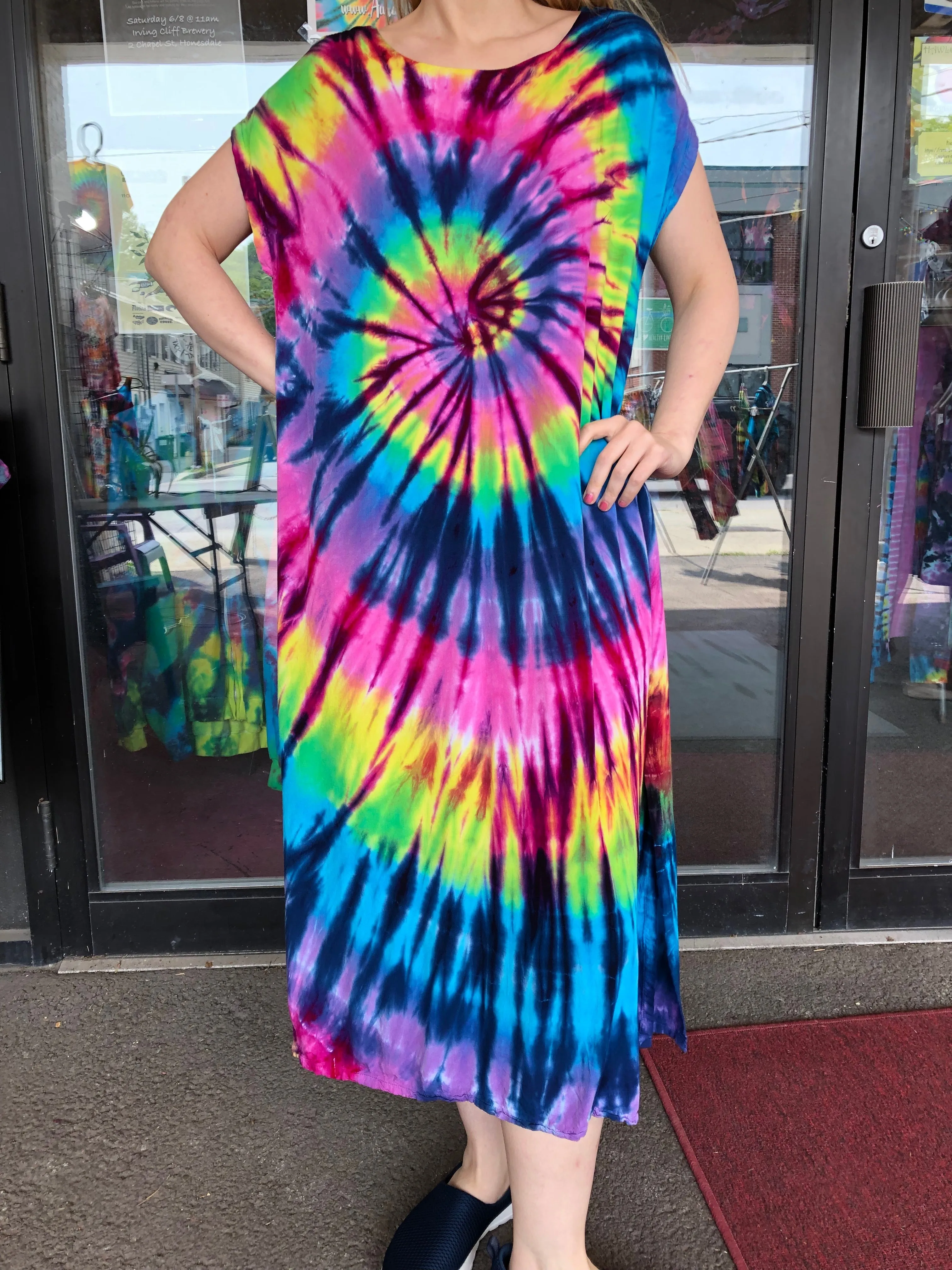 Rayon Easy Breezy Tie-Dye Dress