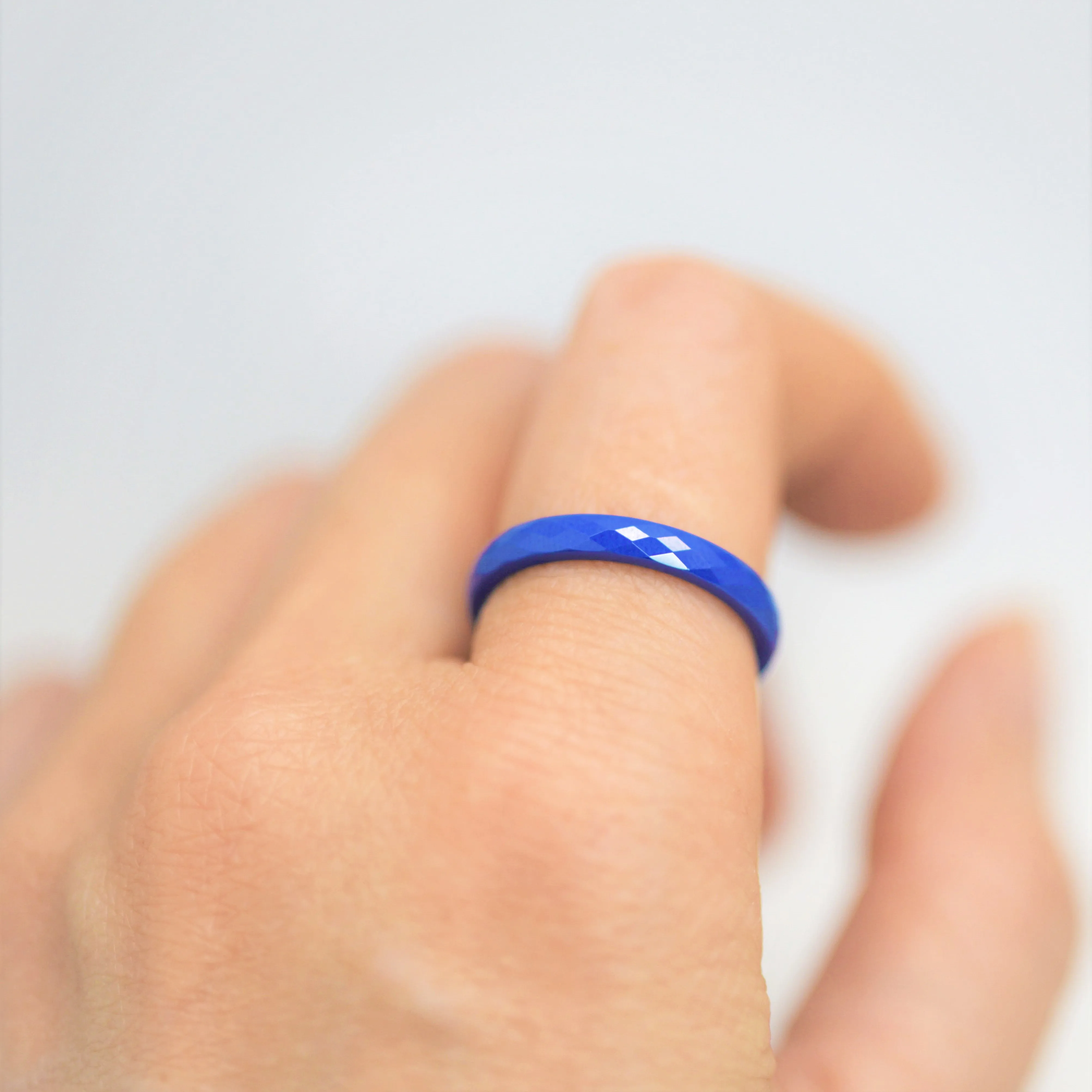 RG300BL B.Tiff Narrow Polygon Stacking Ring