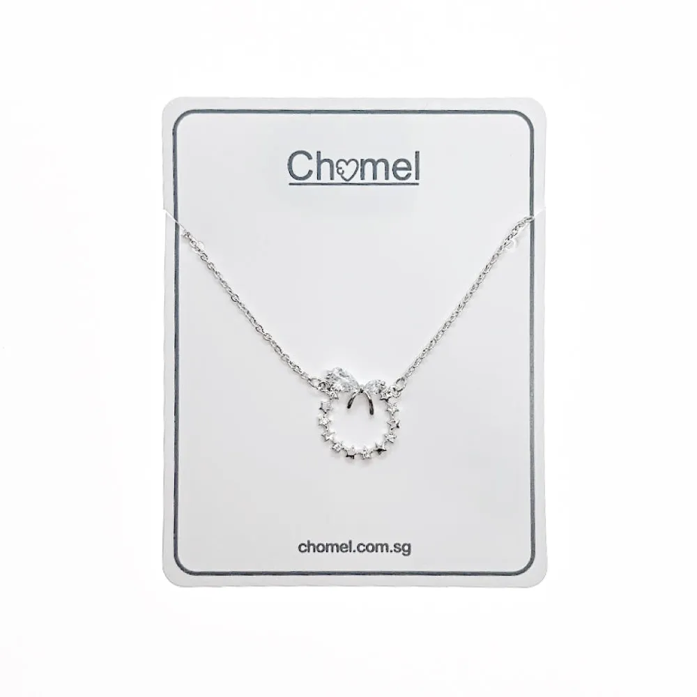 Ribbon Cubic Zirconia Necklace