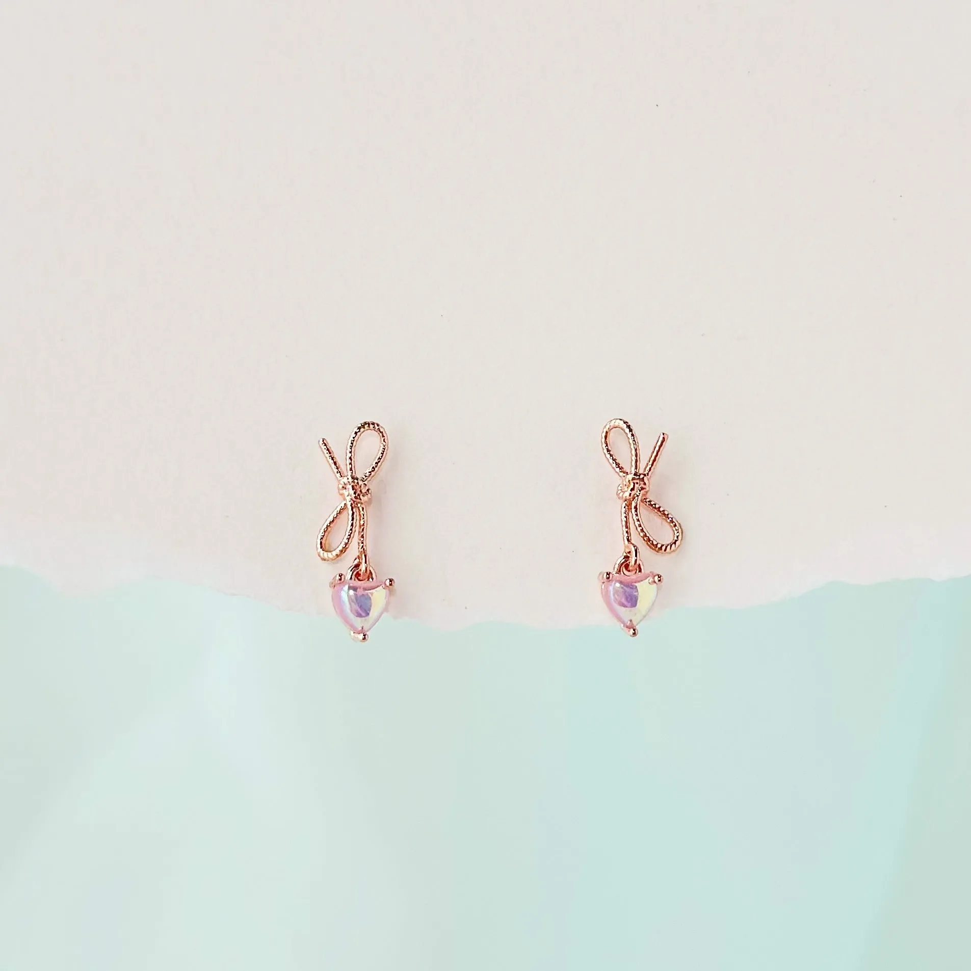 Rose Gold Lola Viola Earrings