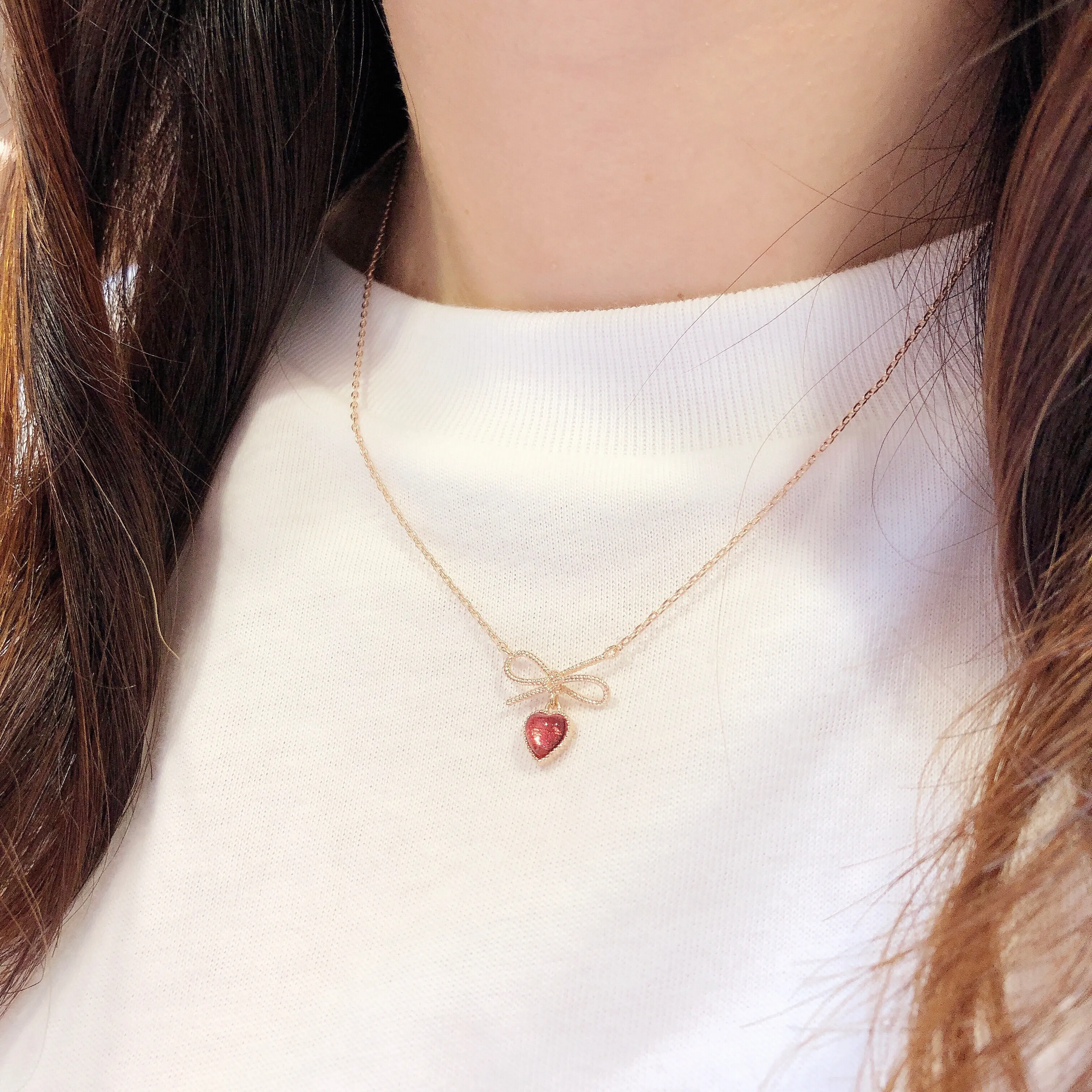 Ruby Viola Necklace