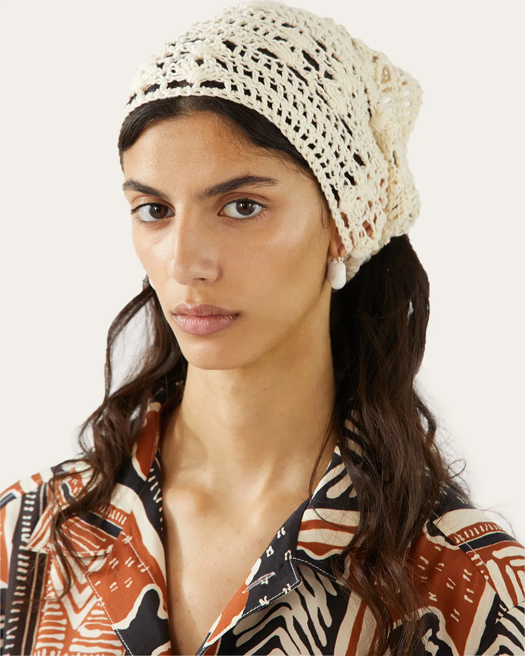 Sandy Headscarf Organic Cotton Cream