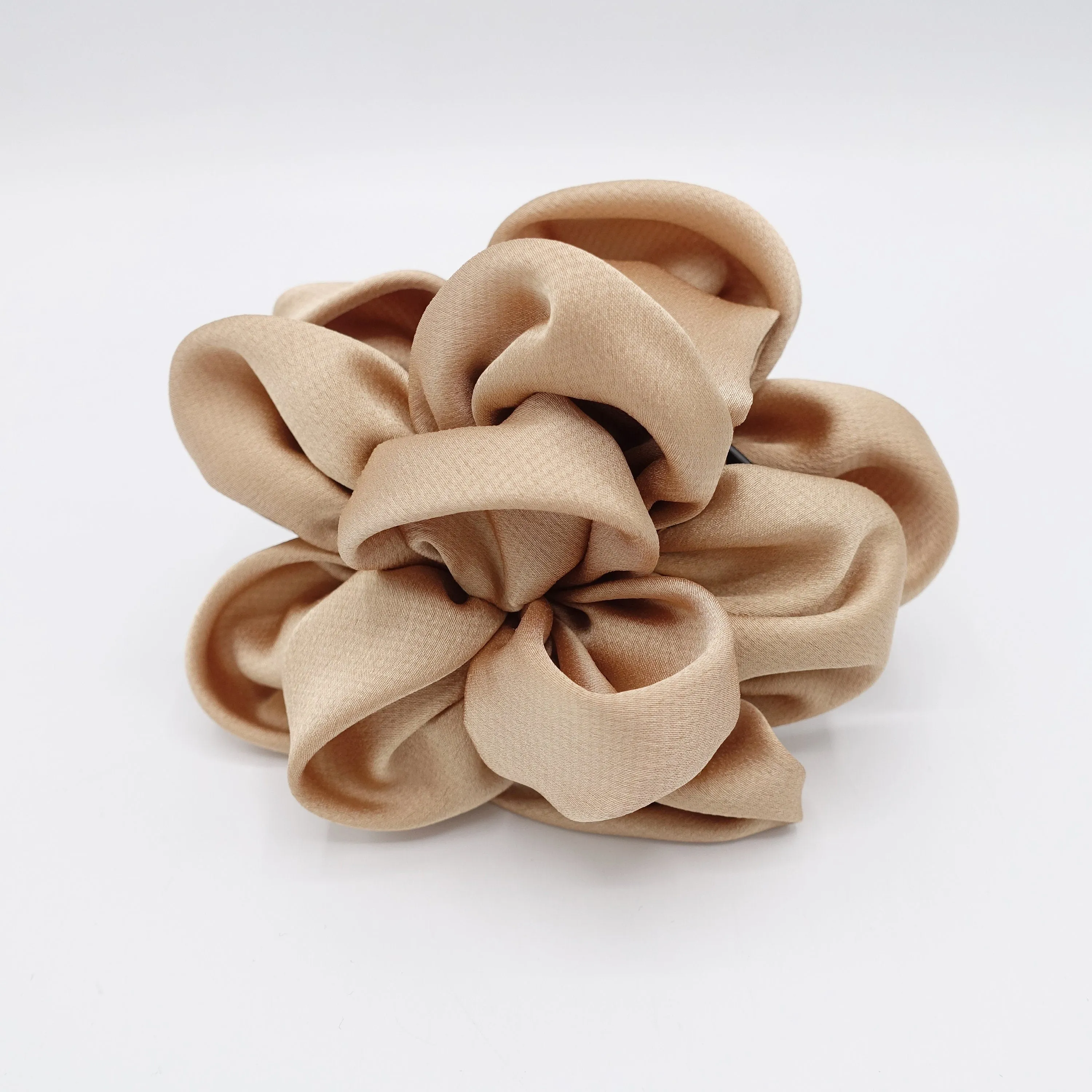 satin flower hair claw