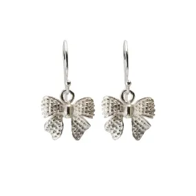 Silver Bow Earrings