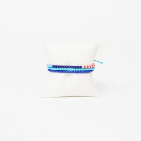 Single Strand Bracelet 3-Pack - Blue Multi