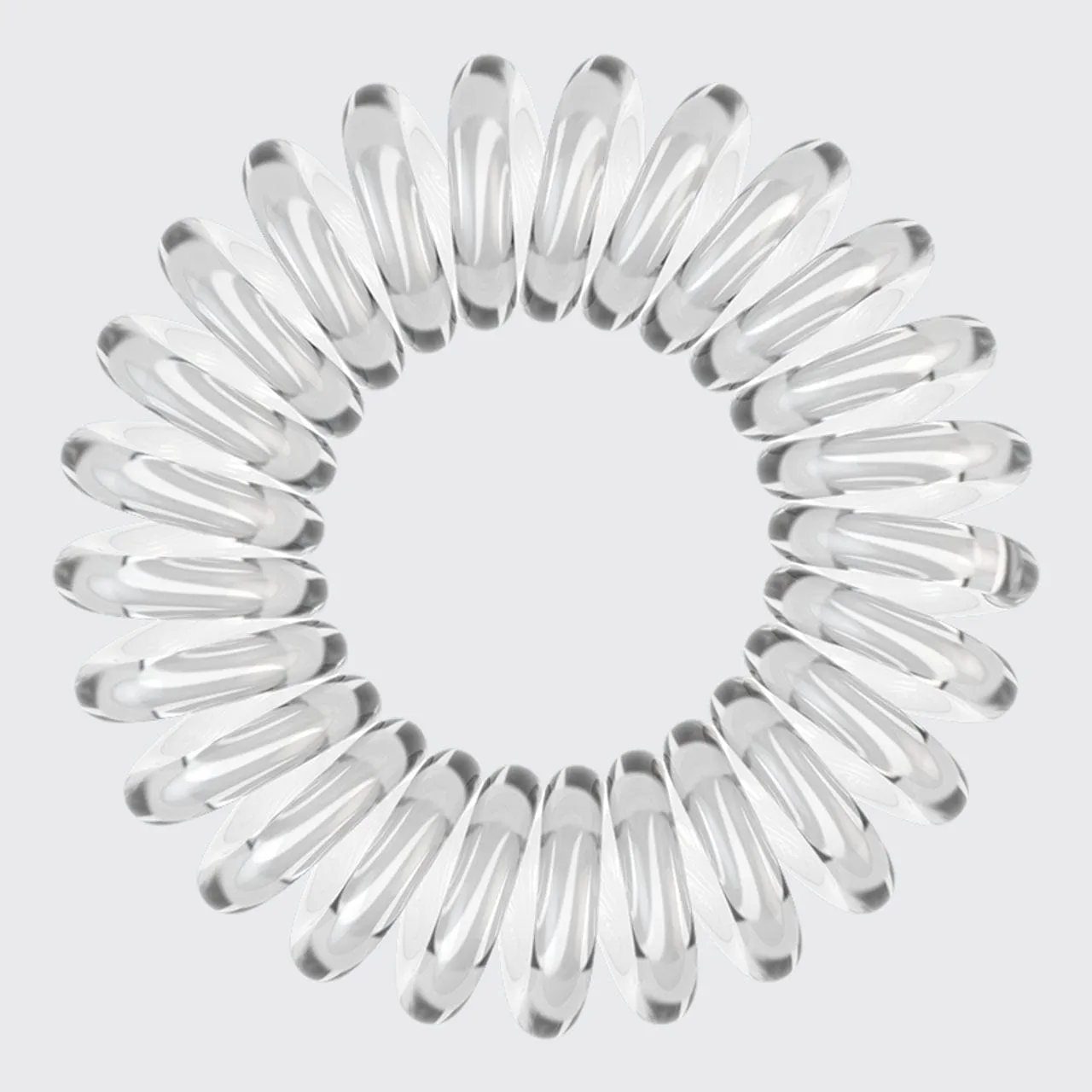 Spiral Hair Ties 8 Pc - Clear