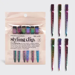 Styling Hair Clips 6pc (Iridescent)