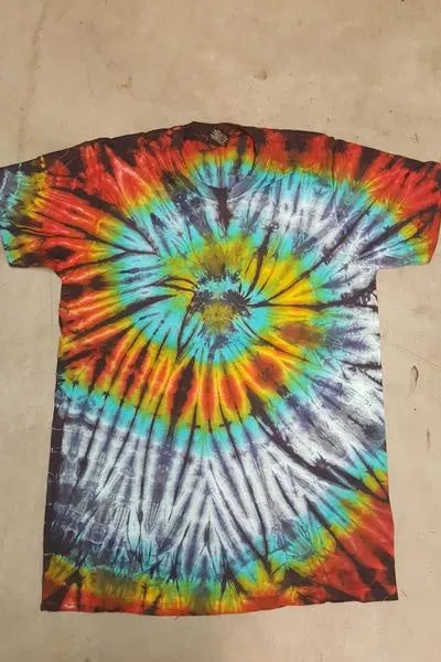 Tie Dye TShirts - Dark Rainbow