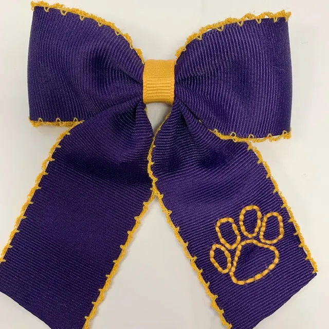 Tiger Paw Monogram Bow