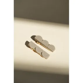 Tri Sun Bar | Hair Clips Set of 2 - Fog