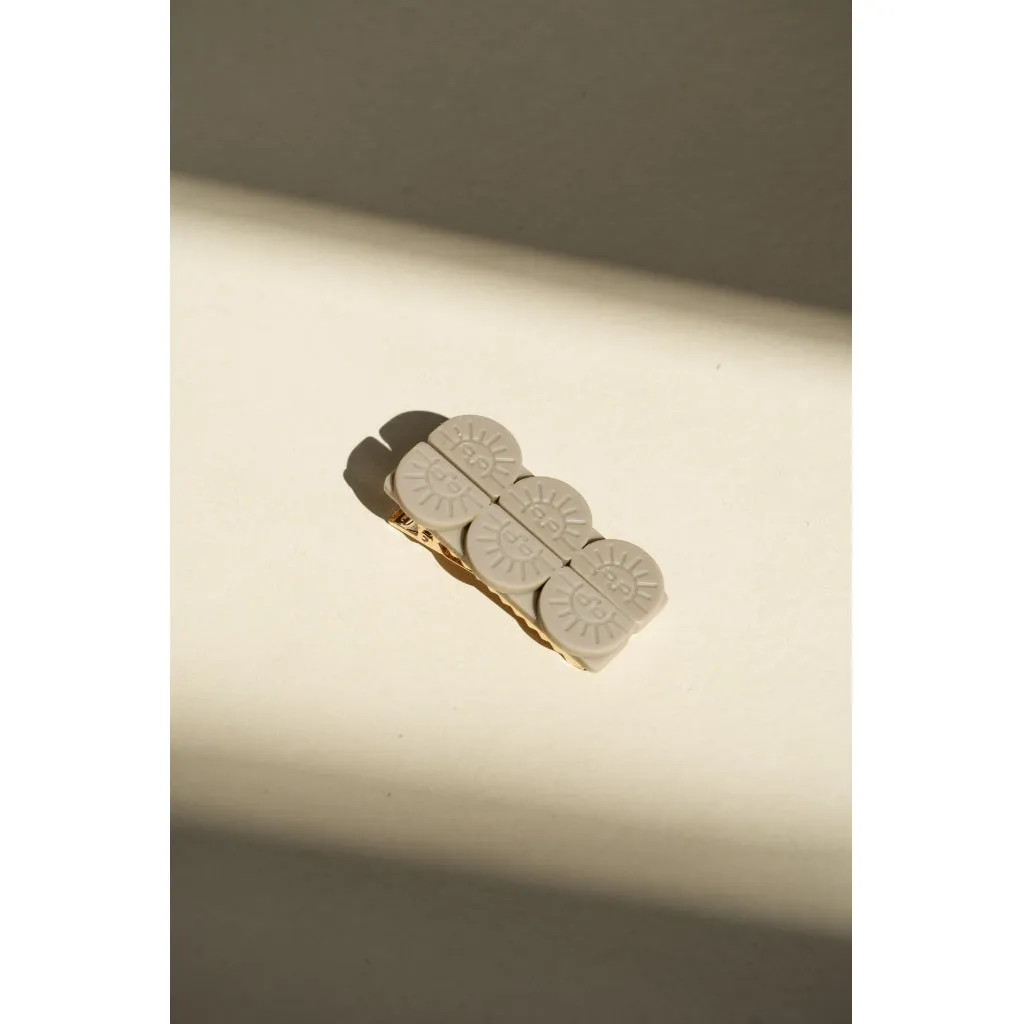 Tri Sun Bar | Hair Clips Set of 2 - Fog