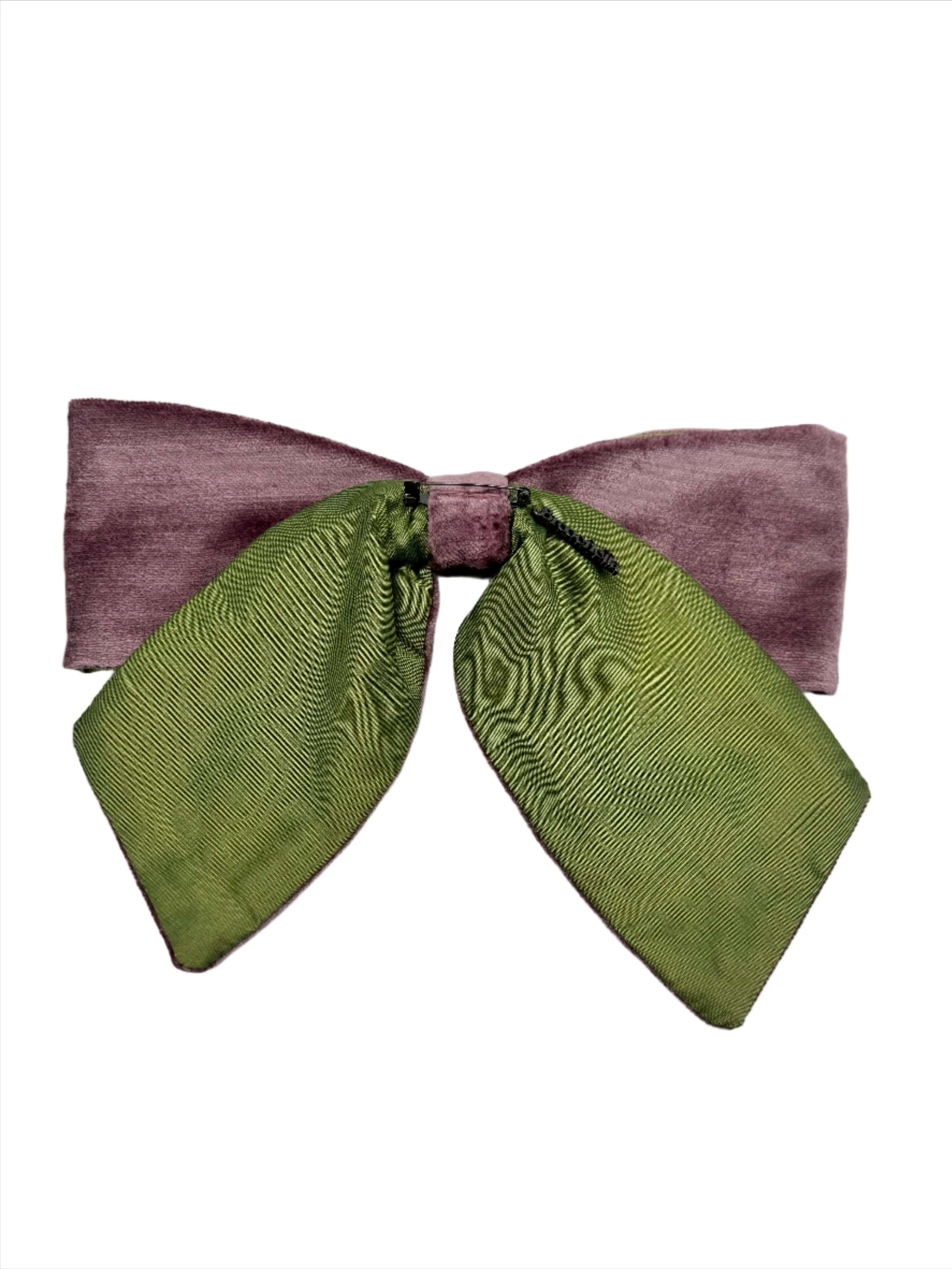 Velvet Bows - Violet/Green