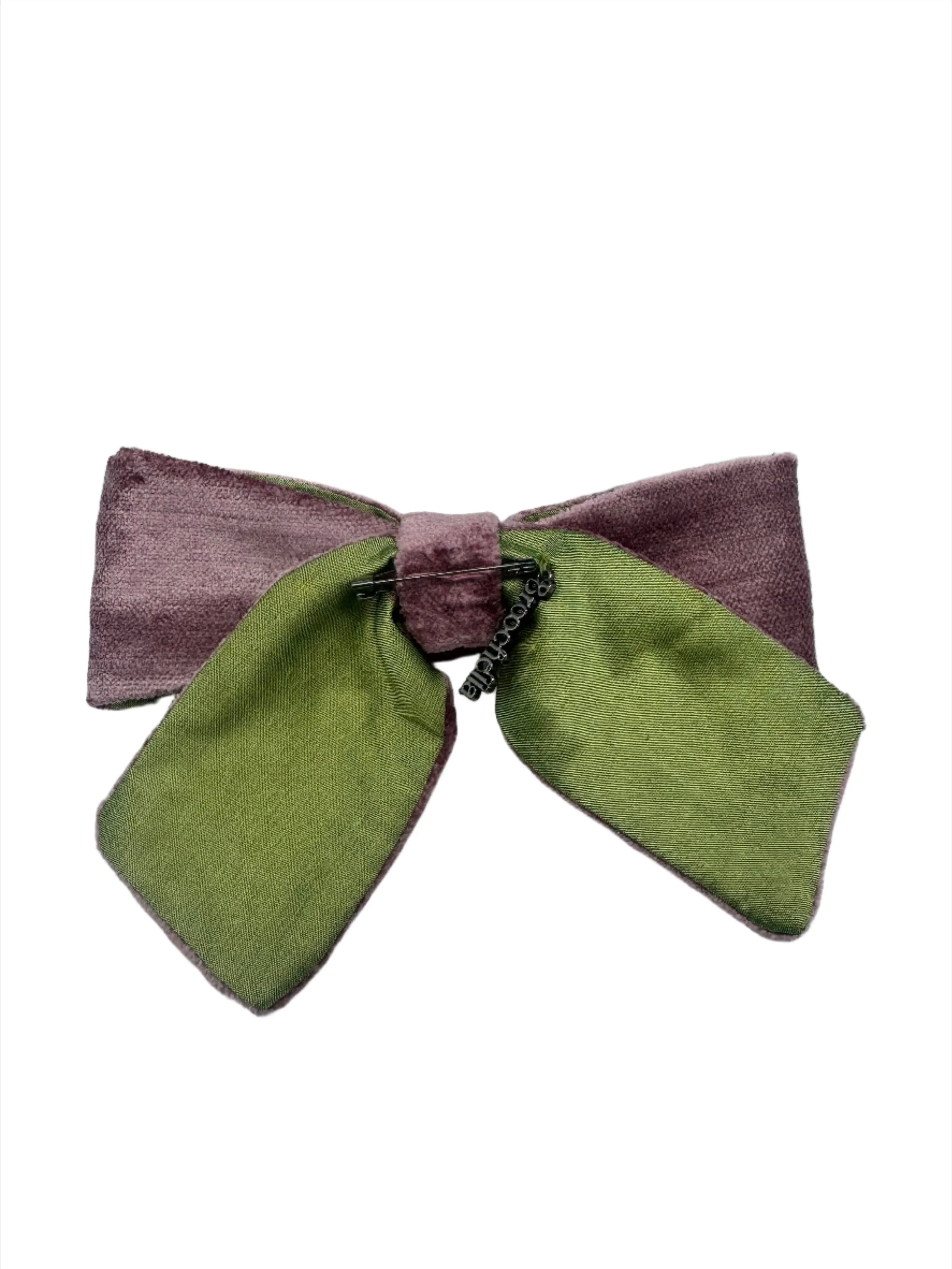 Velvet Bows - Violet/Green