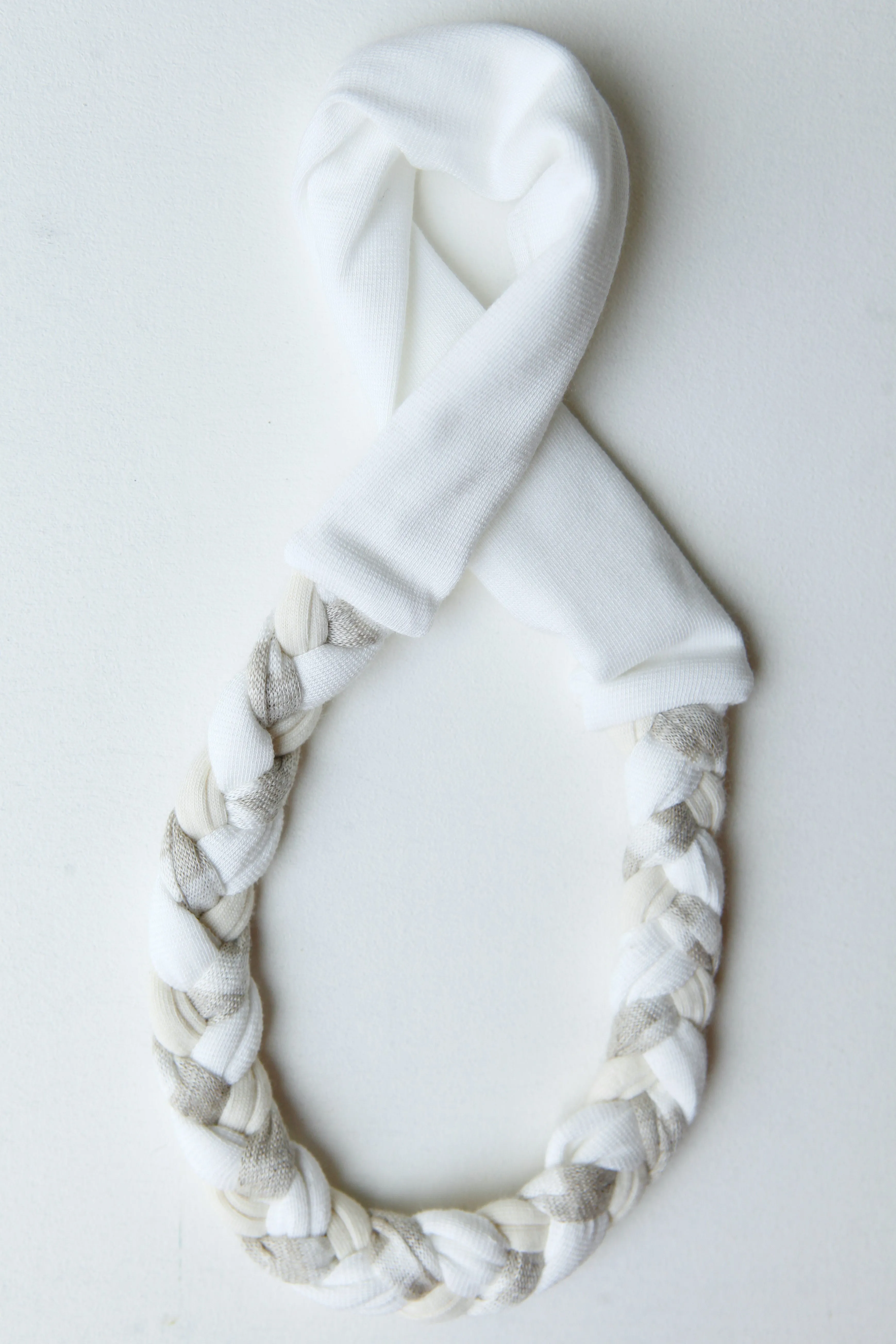 White Sand Braided Headband