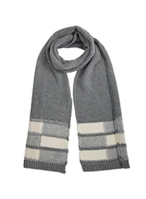 Women’s Knitted Scarf with Colour Block Ends