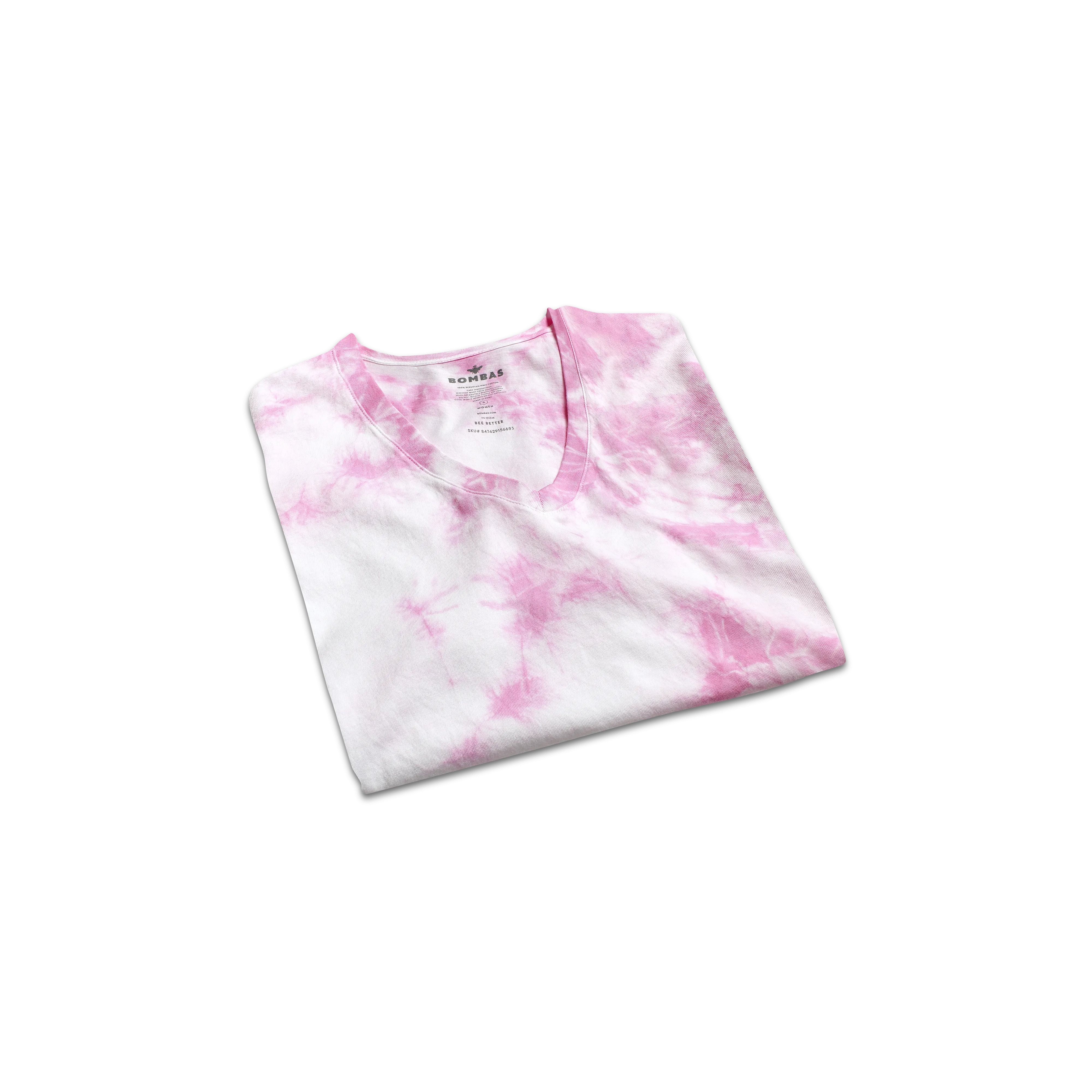 Women's Pima Cotton Tie Dye V-Neck T-Shirt